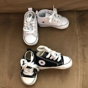 Baby converse crib shoes